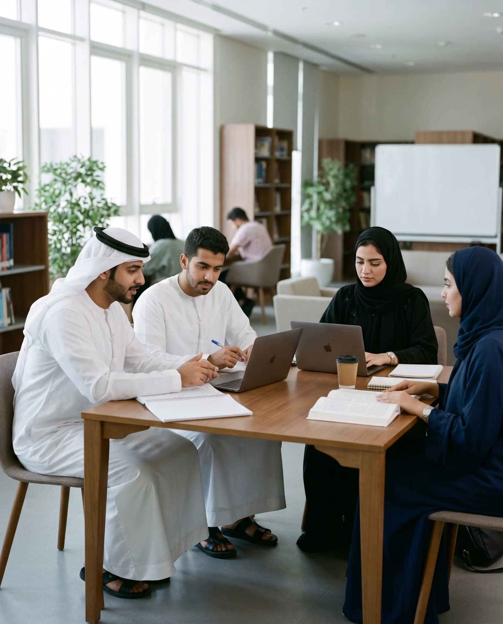Students collaborating in intensive IELTS preparation